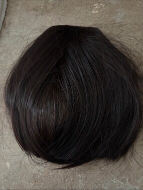 Dark Brown Clip-In Hair Topper bangs for Women